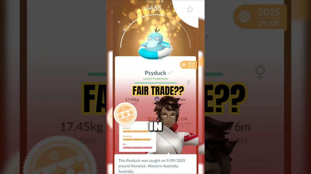 Is it a fair trade in Pokemon GO? Mesprit for shiny costume Psyduck #pokemon #pokemongo #pogo