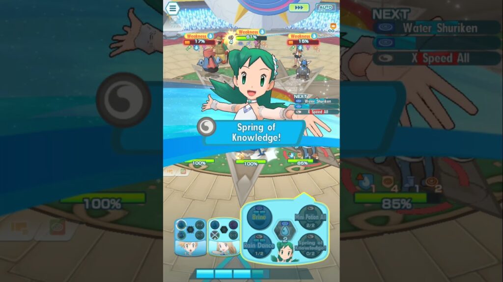 Water vs Rock (type) |Pokemon masters ex| #pokemon