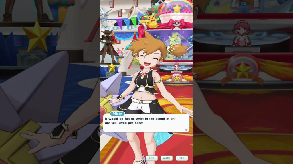 Pokemon Masters EX - Arc Suit Misty & Starmie Scenes 1