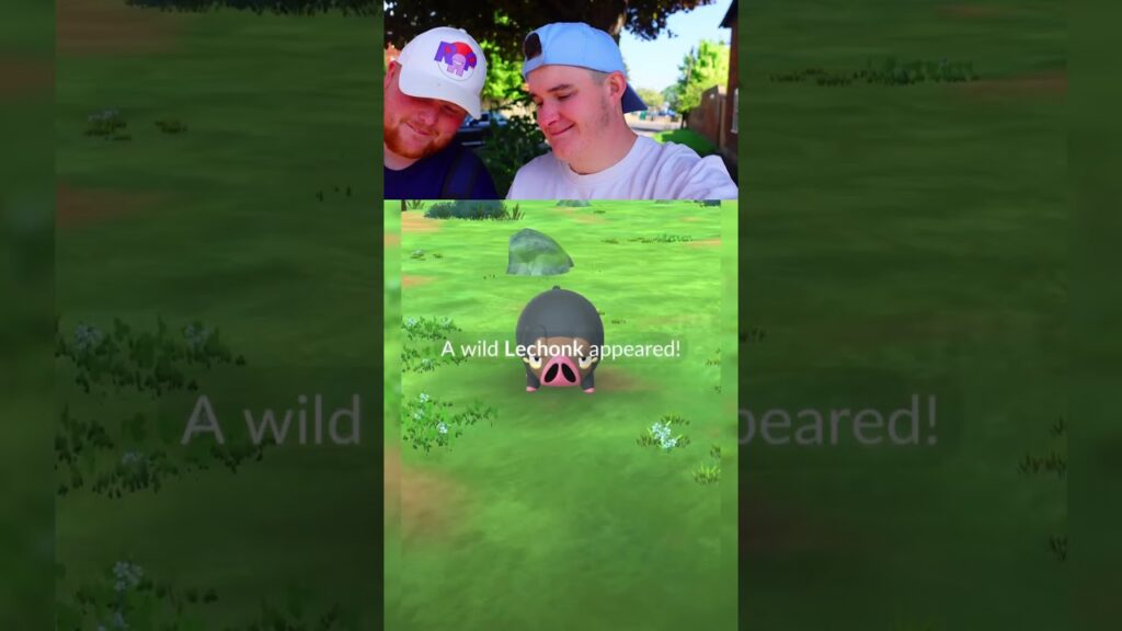 Shiny Background Catch From Research! Lechonk Community Day In Pokemon Go!  #pokemongo #comday