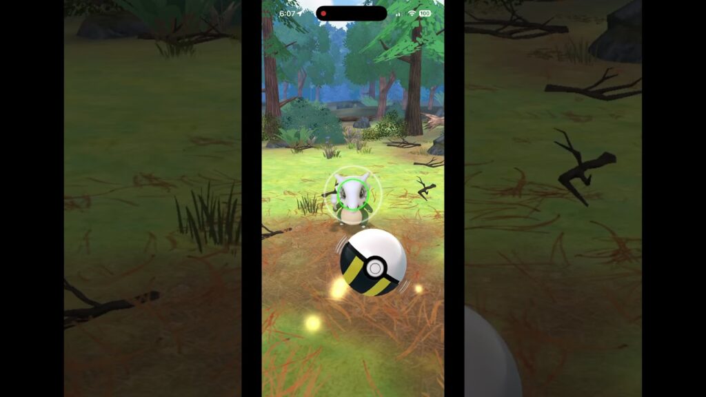 Shiny Cubone caught in Pokemon Go!