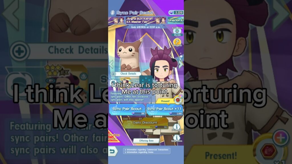 When will Sygna suit Kieran come home :( #pokemon #pokemonmasters #gachapulls #kieranpokemon