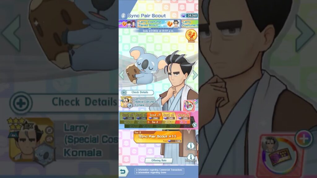 LET'S SCOUT FOR SPECIAL COSTUME LARRY #2 | Pokemon Masters EX #shorts #pokemonmasters