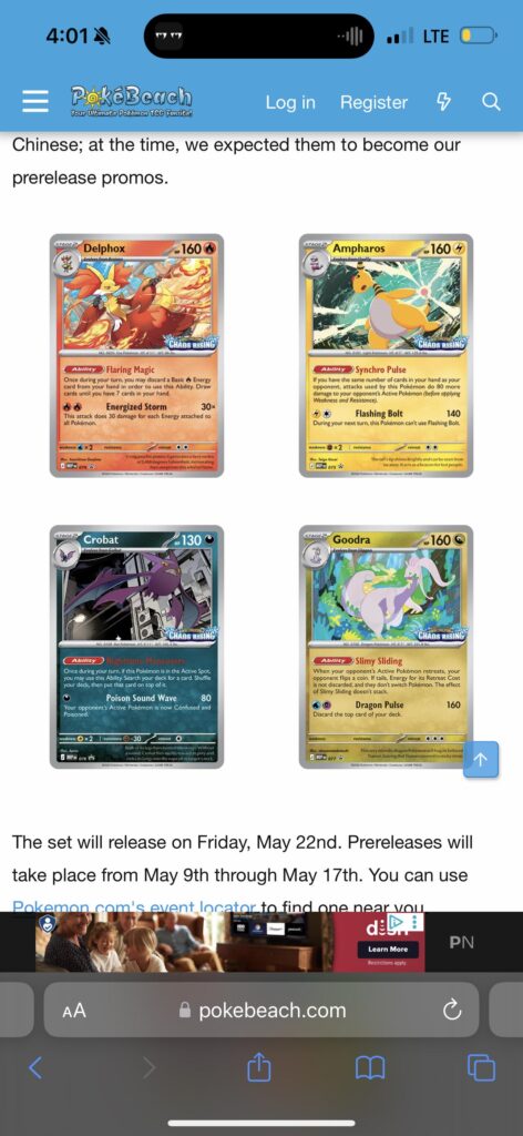 Chaos rising prerelease