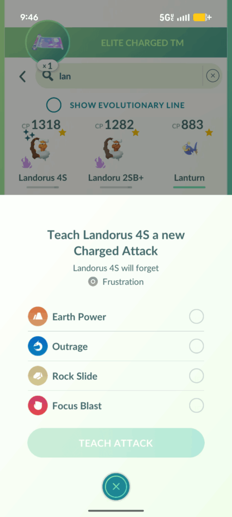 Landorus Question - Charged TM