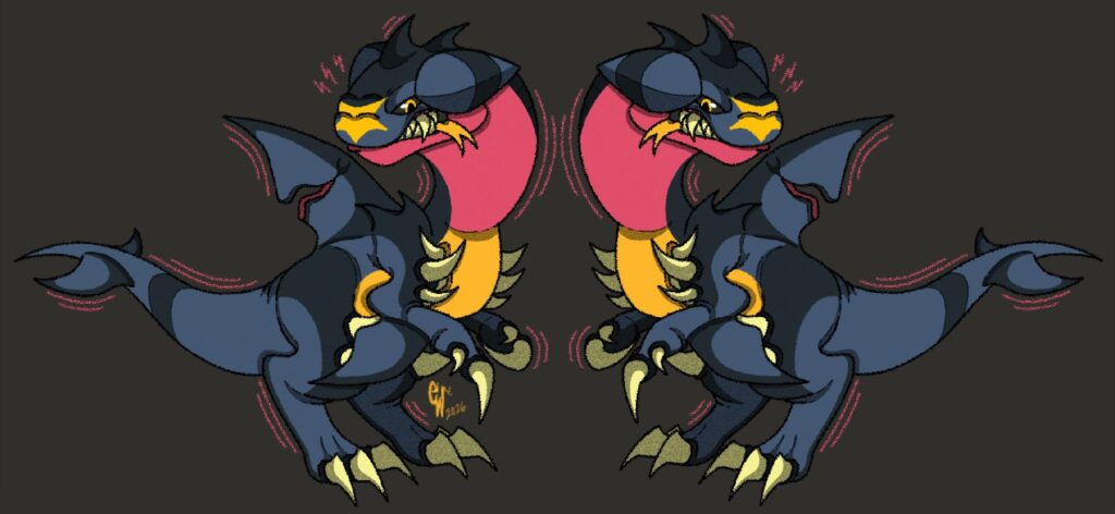 Garchomp redesign! I'd change a few things if I were to draw it again, but what do you think?