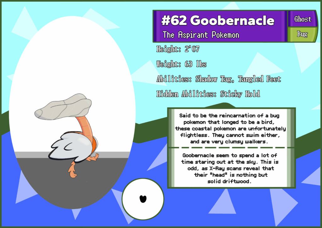 My Favorite Super Real Bird. Kadia Dex #062 Goobernacle