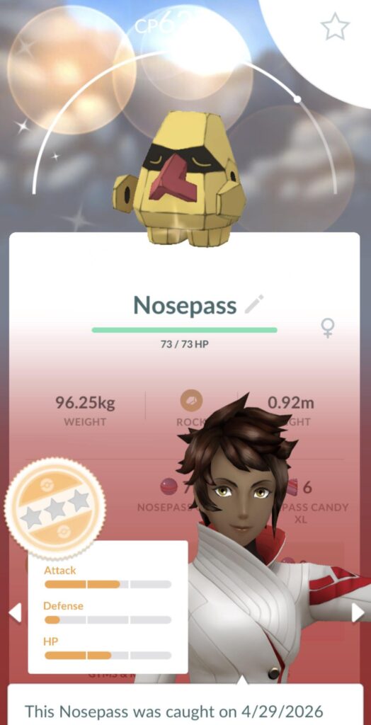 Shiny Nosepass!