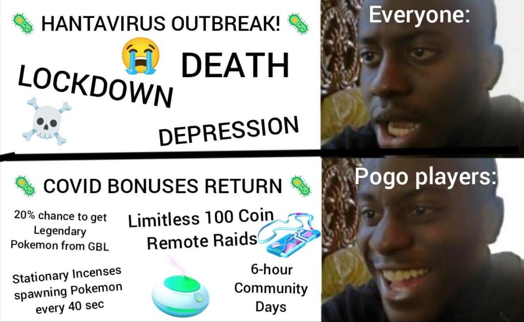You have seen the clickbait headlines about Hantavirus: On the bright side, the worst case scenario might make PoGo great again ☠️