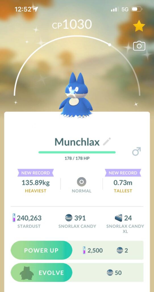 Shiny Munchlax!