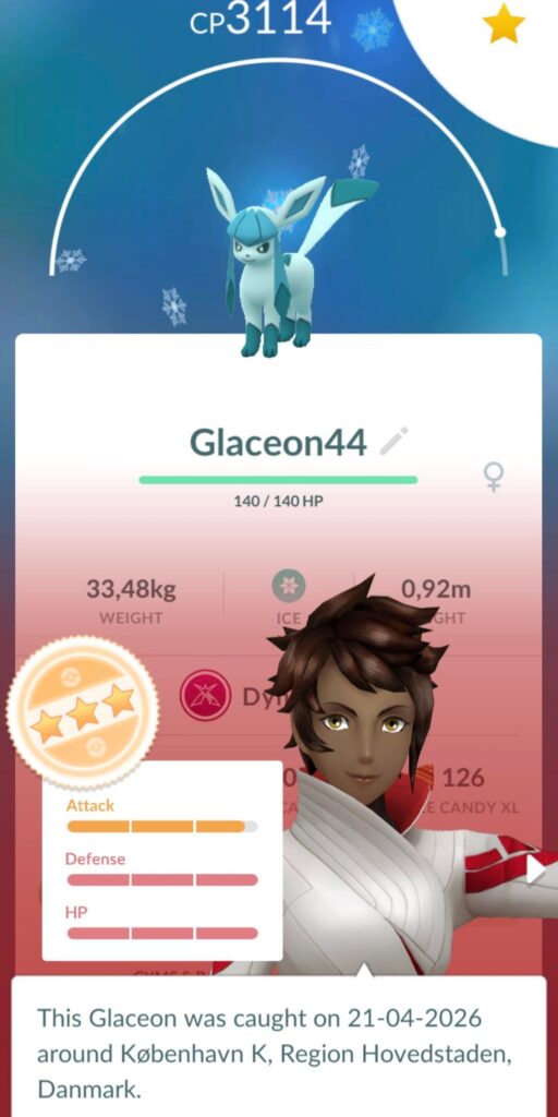 If I already have Dmax Glaceon, what to do with my Eevee 43?