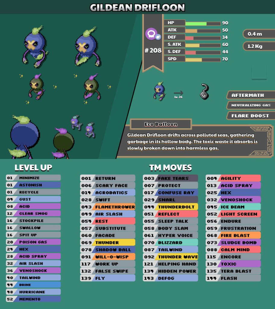 Gildean Drifloon for Pokémon Erebos Zenith!