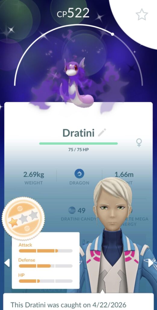 Shiny shadow Dratini