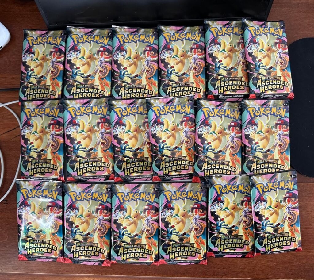 Ripped 18 packs of ascended Heroes