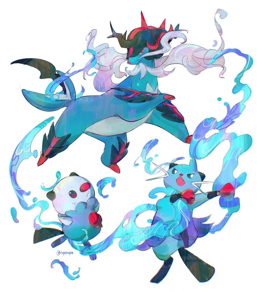 [OC] hisuian samurott line 🌊
