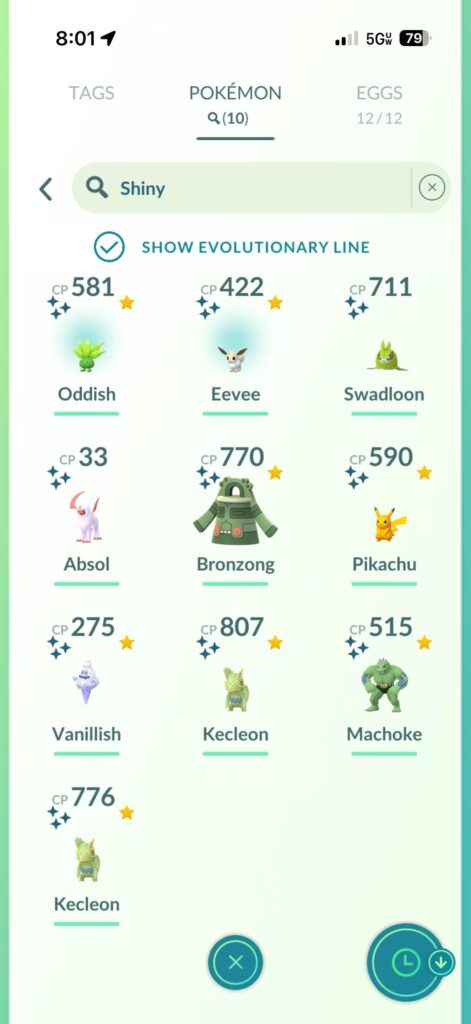 Why are most of my shiny Pokémon green??