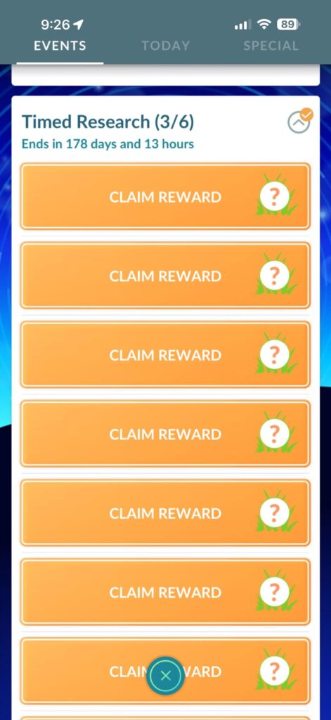 Has anyone else got 6 pages of quests and it’s just Meltan?