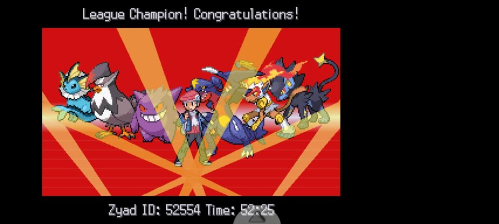 I've finaly beaten my first pokemon game
