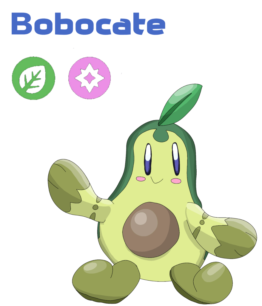my avocado fakemon for my Latino region