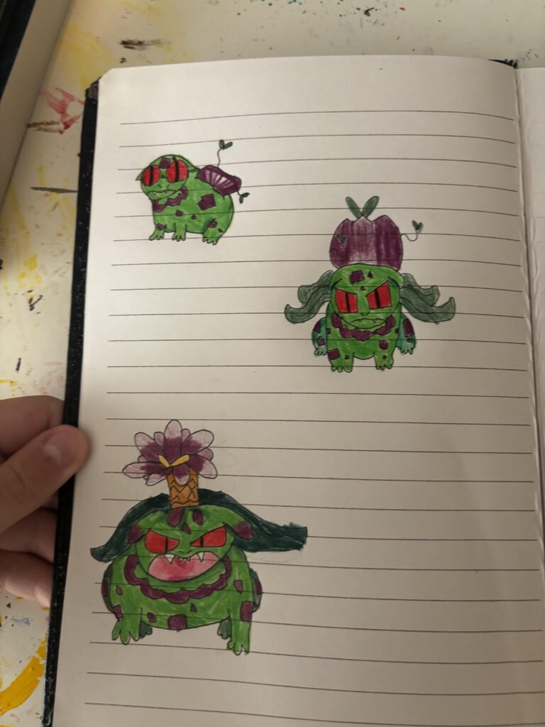 Day 1, 2, & 3 - Bulbasaur, Ivysaur, & Venusaur