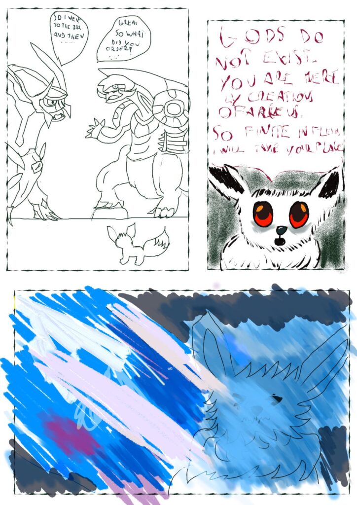 Dialga, palkia and that eevee