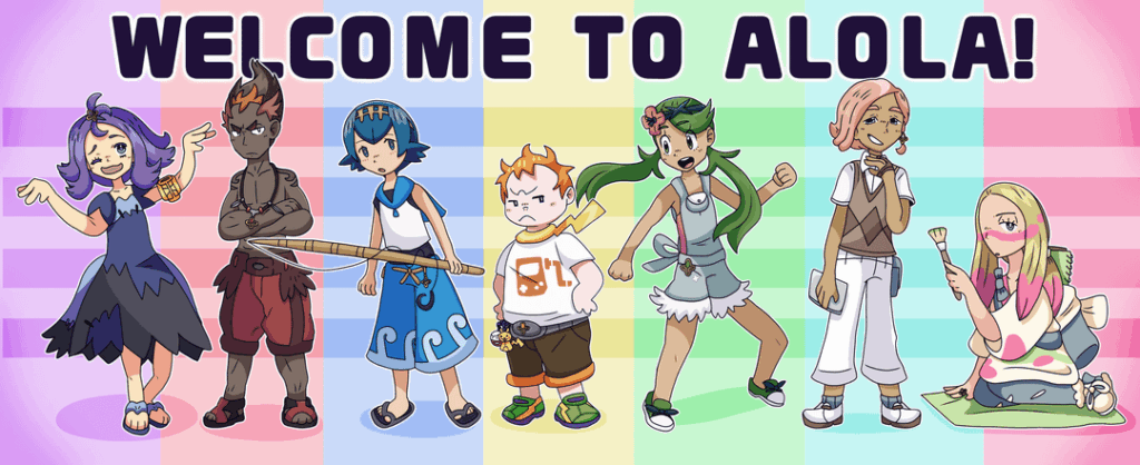 I drew all of the Trial Captains of Alola!