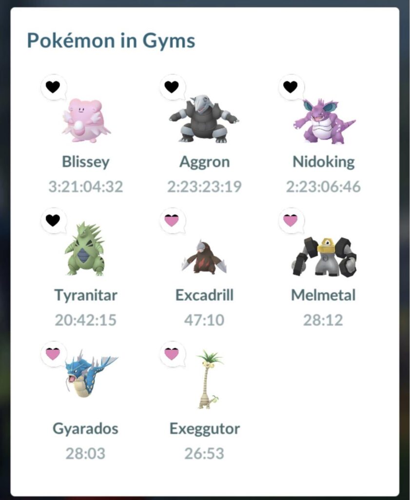 There is no point in keeping pokémons in gyms