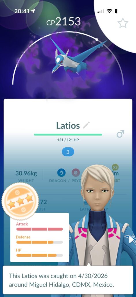 Purify or not? Latios