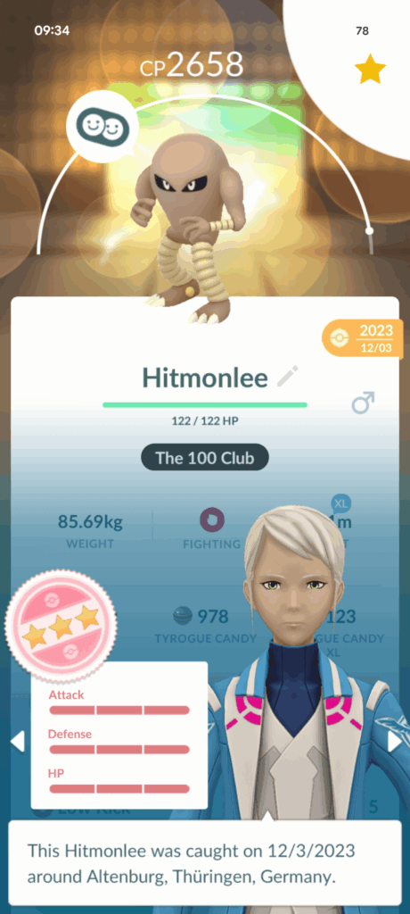 Do you have any Pokemon both as a hundo and a nundo?