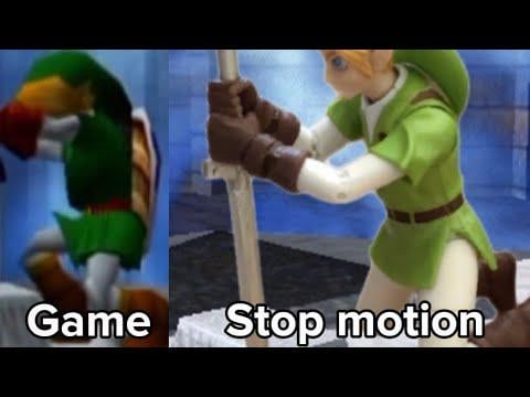 I recreated Ocarina of Time’s commercial with real stop motion animation