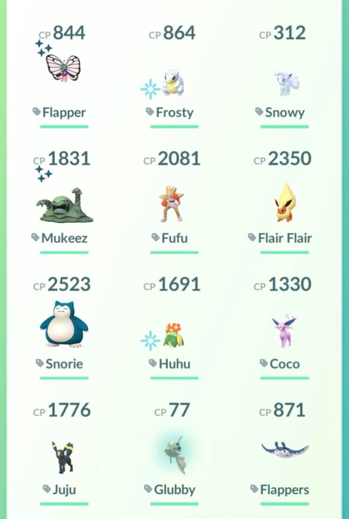 My 6yo daughter has decided some of the Pokemon need new names. Behold: