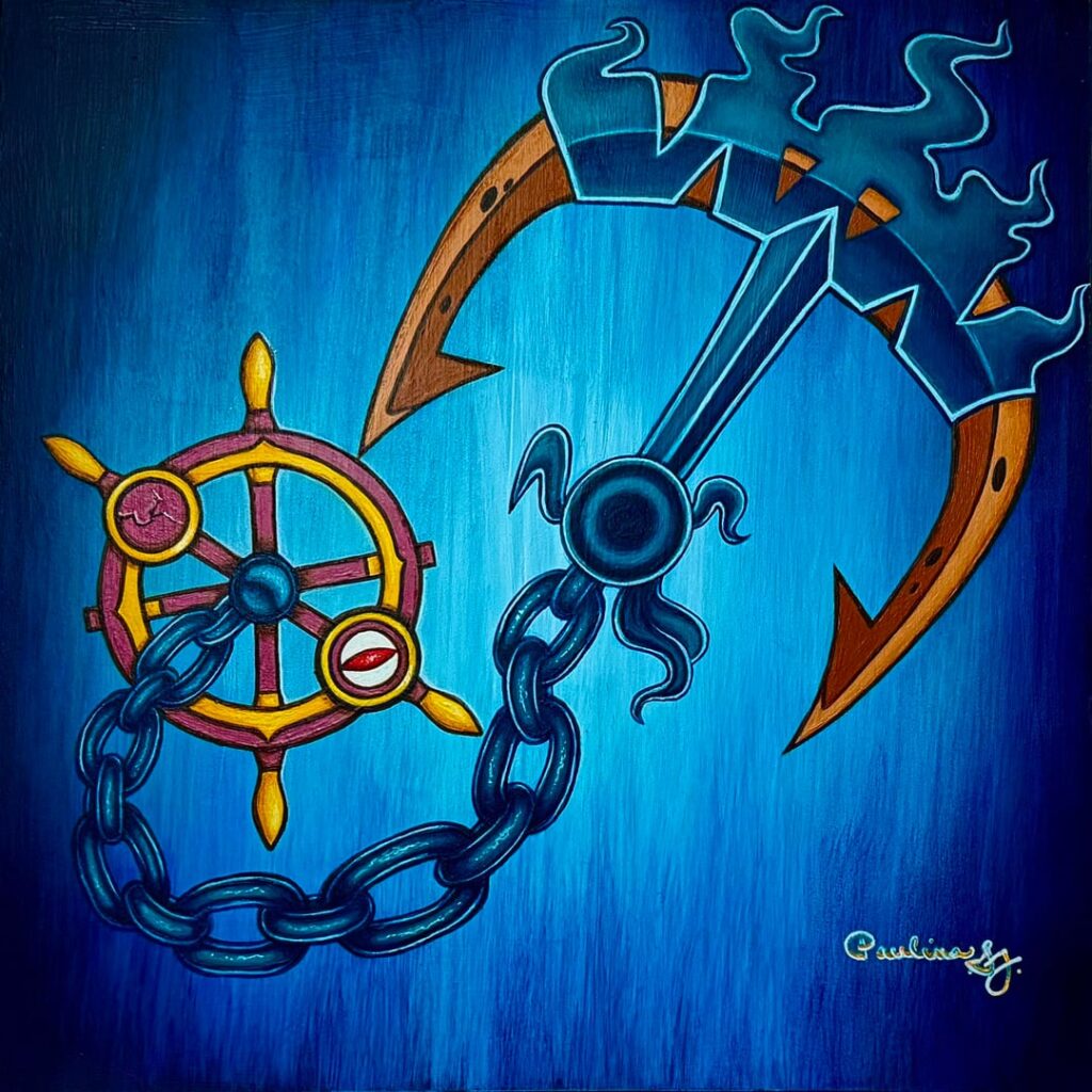 Painted Dhelmise for an art trade!