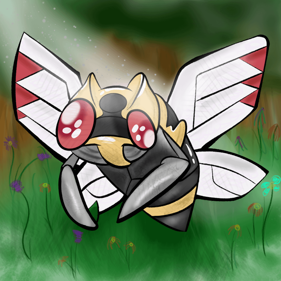 Ninjask fanart because I don't think he gets enough love