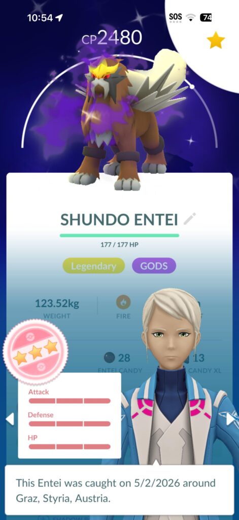 Shadow shundo Entei