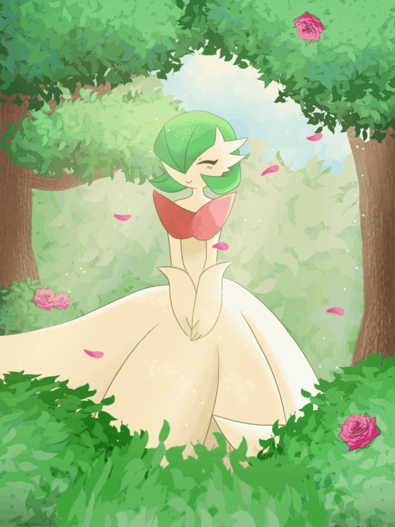 Mega Gardevoir (art by me)
