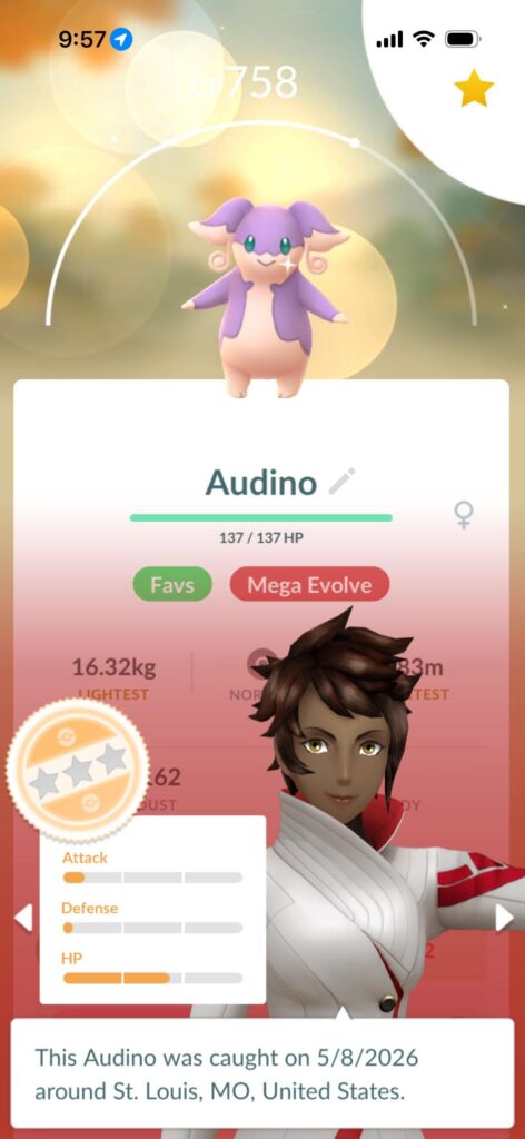 Caught this yesterday, wondering if I should mega evolve it?