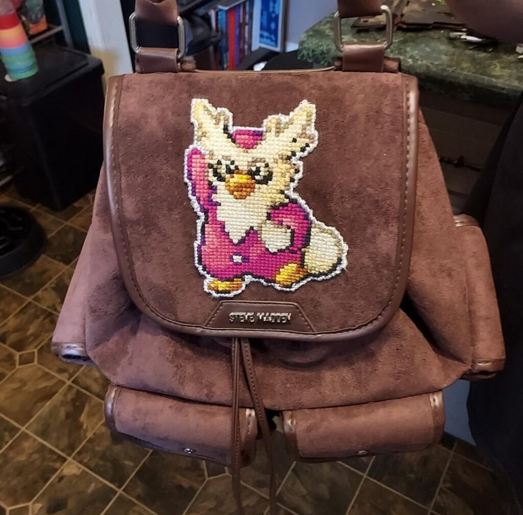I made a cross stitch patch of my favorite! [OC]