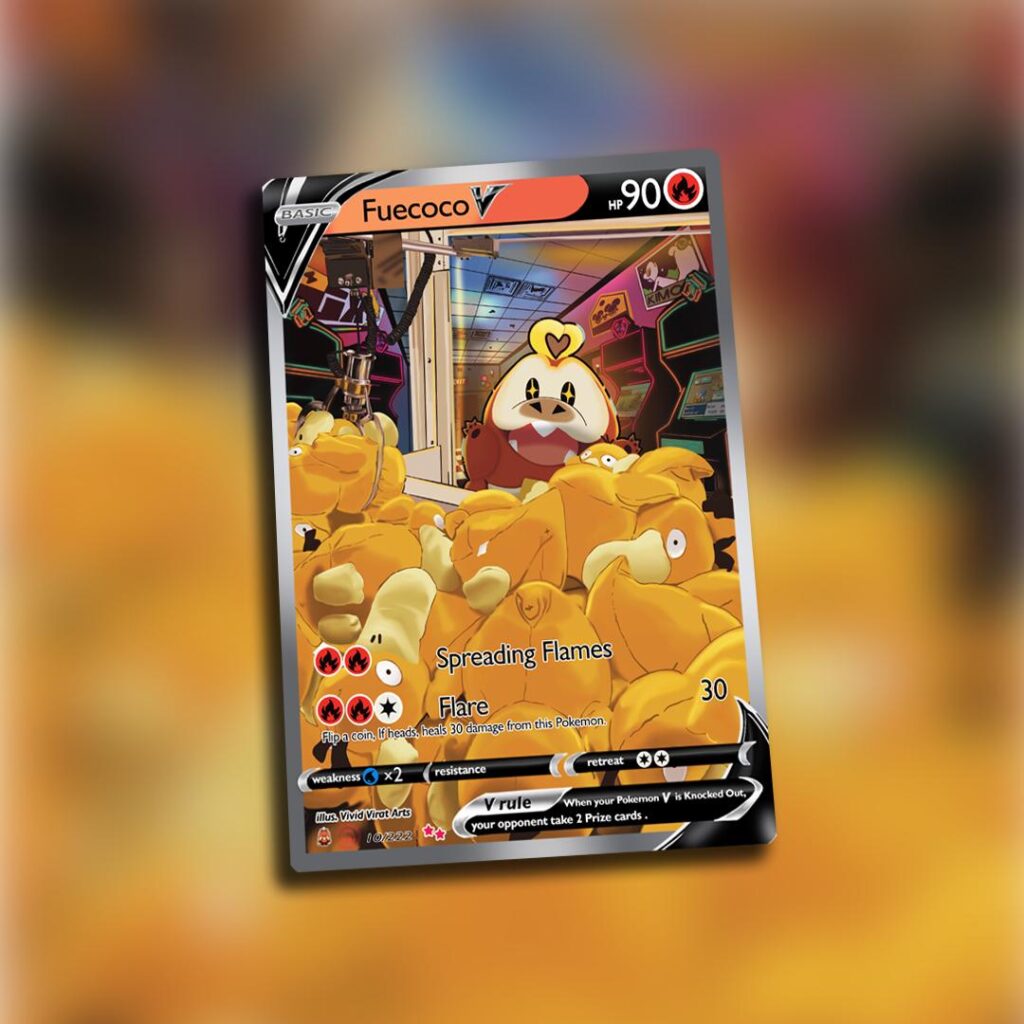 Custom Fuecoco card i made (vividviratarts)