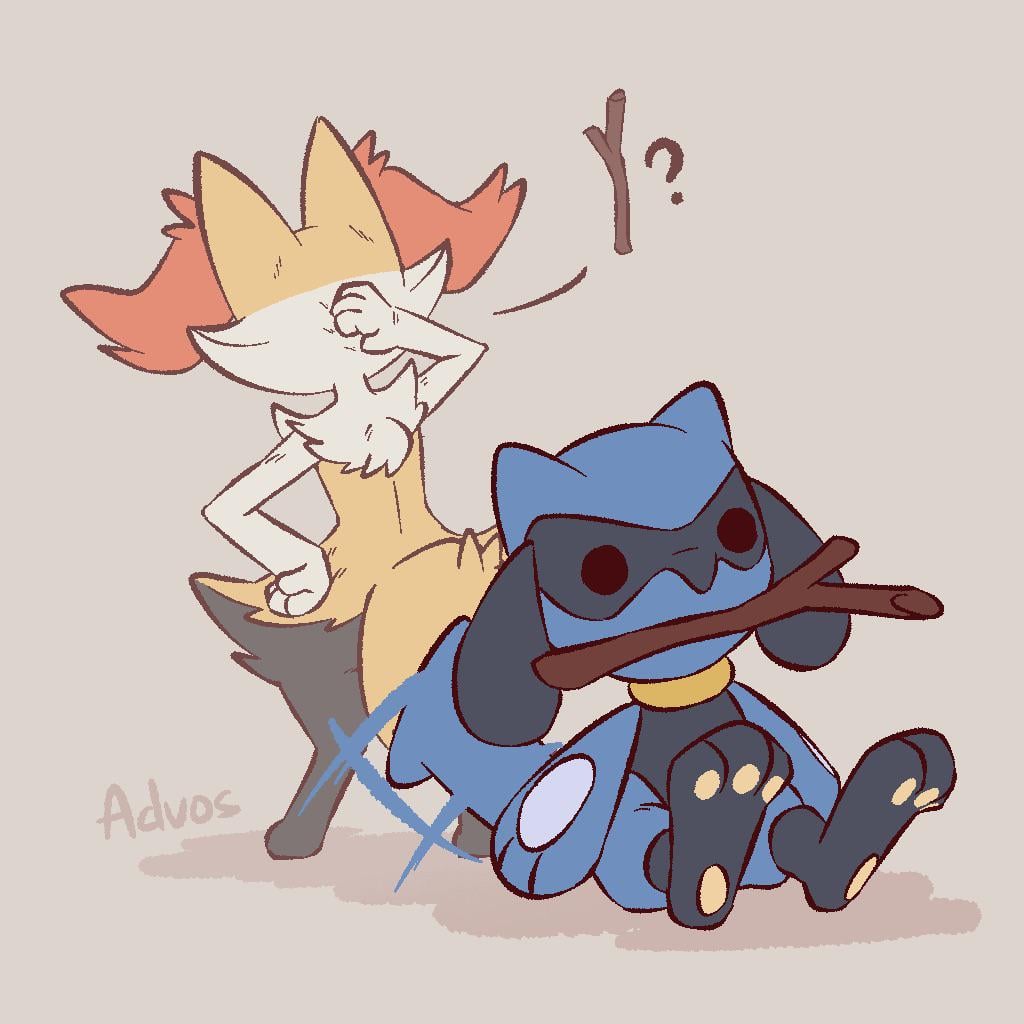 [OC] Riolu found a stick