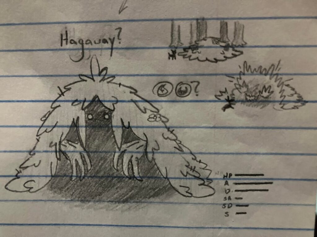 Conceptual doodles for a Finland-inspired Fakémon region!