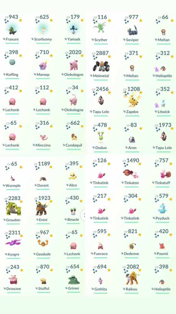 Started playing March 5th, 84 shiny's and 15 hundo's later..
