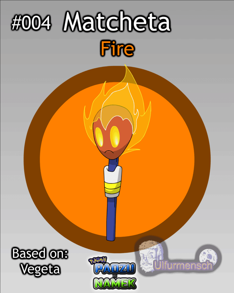 Vegeta from DBZ if he was a Fire Starter