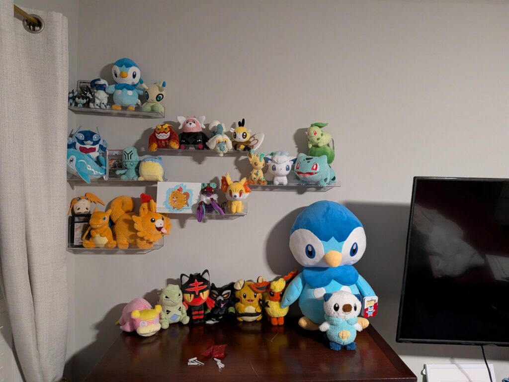 Set up some new shelves for my plush collection