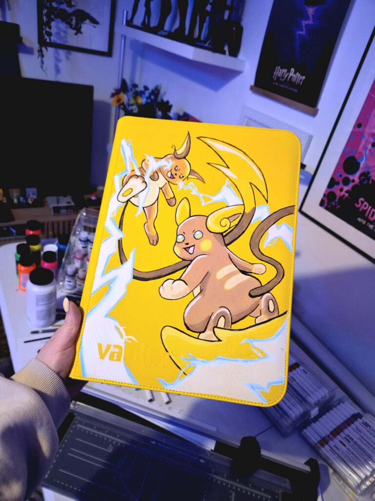 (OC) Painted my first binder, had to go with my fav Raichu