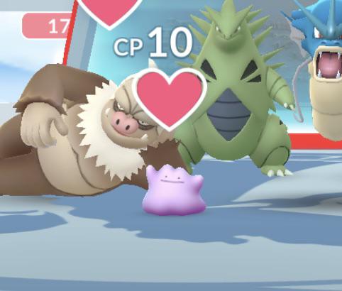 Leaving my cute little CP10 Ditto at Gyms is my new favorite thing