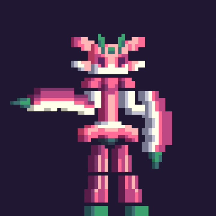 Lurantis pixel animation