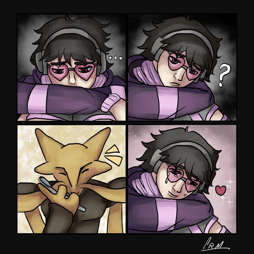 Made my OC and his Alakazam 1 page comic because I can :)