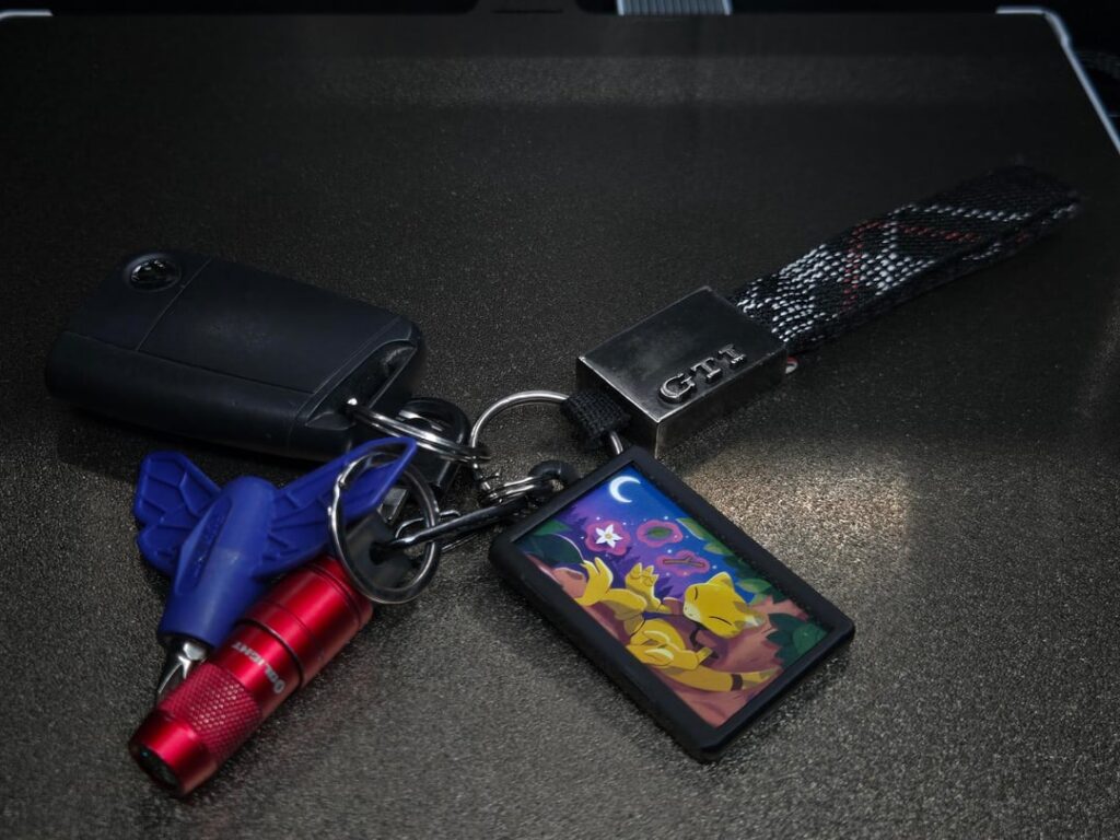 Fun bulk card keychain print