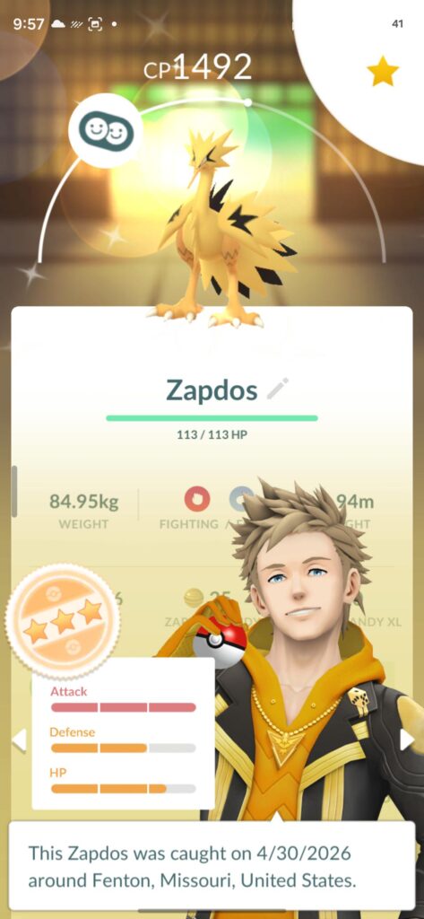 First ever Galarian bird after years of trying