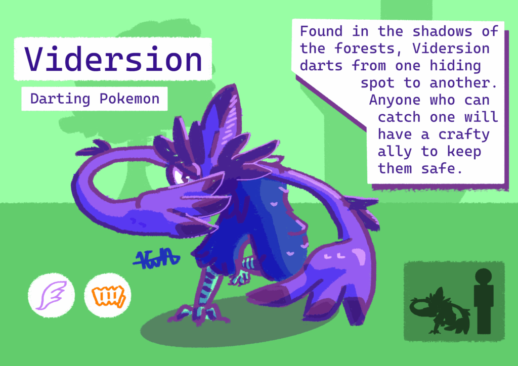 Vidersion, inspired by binging videos of fakemon